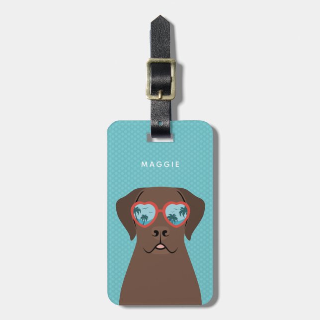 Labrador Retriever Luggage Tags (Front Vertical)