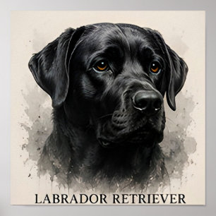 Labrador Retriever Luxury Dog Lover Collection Poster
