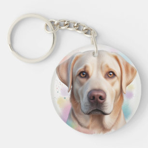 Labrador Retriever Magical Whimsical Art Keychain