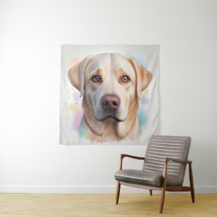 Labrador Retriever Magical Whimsical Art Tapestry