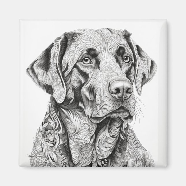 Labrador Retriever Magnet (Front)