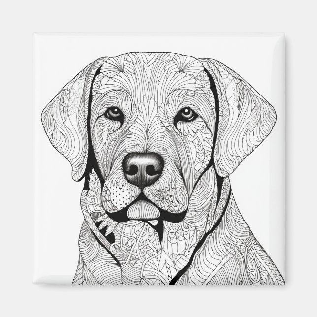 Labrador Retriever Magnet (Front)