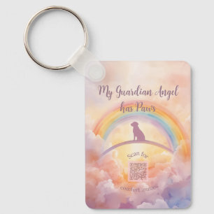 Labrador Retriever Memorial Keychain – Rainbow