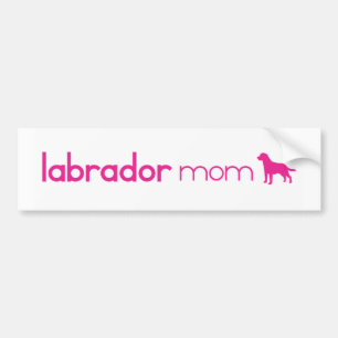 Labrador Retriever Mom Bumper Sticker