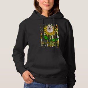 Labrador Retriever Mom Sunflower American Flag Dog Hoodie