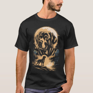 Labrador Retriever Moonlight Waterfall T-Shirt