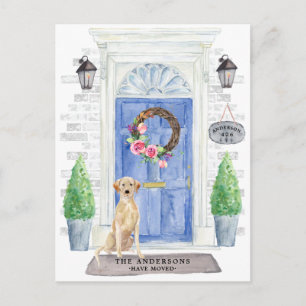 Labrador Retriever Moving Announcement Postcard