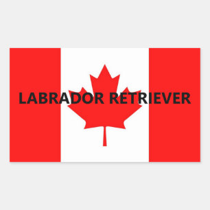 Labrador Retriever Name On Flag Sticker