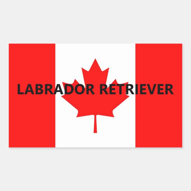Labrador Retriever Name On Flag Sticker (Front)