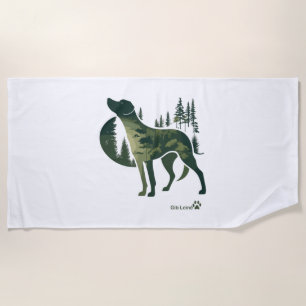 Labrador Retriever - nature for dog lovers. Give L Beach Towel