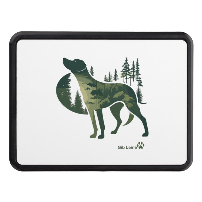 Labrador Retriever - nature for dog lovers. Give L Trailer Hitch Cover (Front)