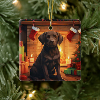 Labrador Retriever Noël, Décoration pendante