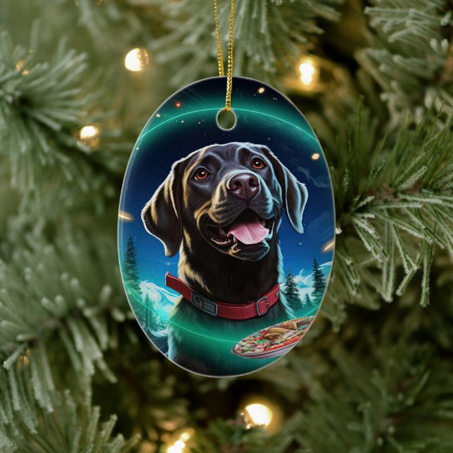 Labrador Retriever Noël, Décoration pendante (Arbre)