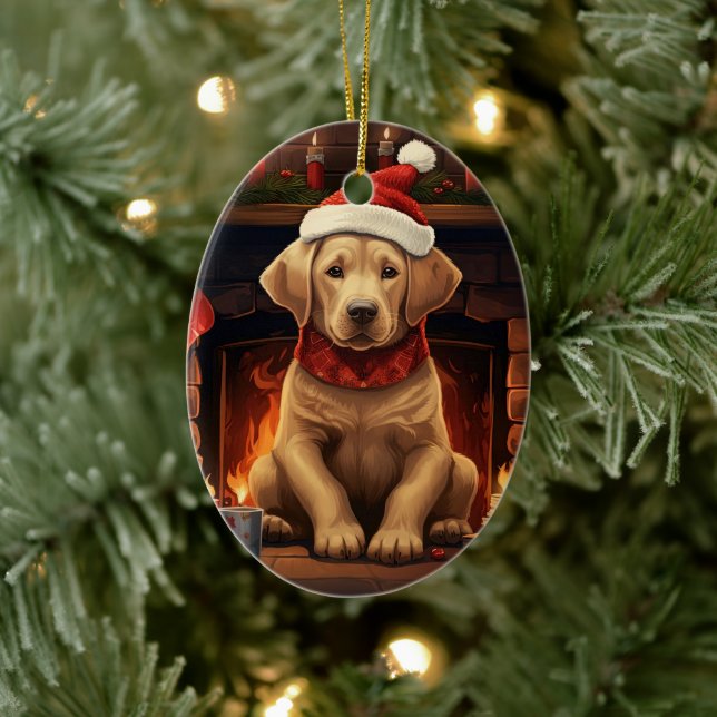 Labrador Retriever Noël, Décoration pendante (Arbre)