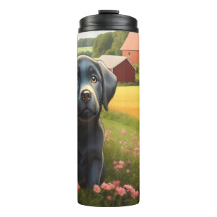 Labrador Retriever on Farm Thermal Tumbler