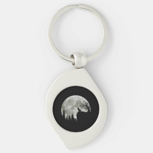 Labrador Retriever On Mountain Halloween Graphic Keychain