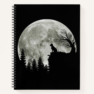 Labrador Retriever On Mountain Halloween Graphic Notebook