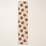 Labrador Retriever Painting Chocolate Lab Dog Art Scarf<br><div class="desc">This charming painting showcases a cute portrait of a Chocolate Labrador Retriever against an orange background. Our specialty lies in crafting original artwork based on nature and animals. Whether for yourself or as a thoughtful gift for your dog-loving friends, this piece promises to bring joy. Unleash your creativity by clicking...</div>