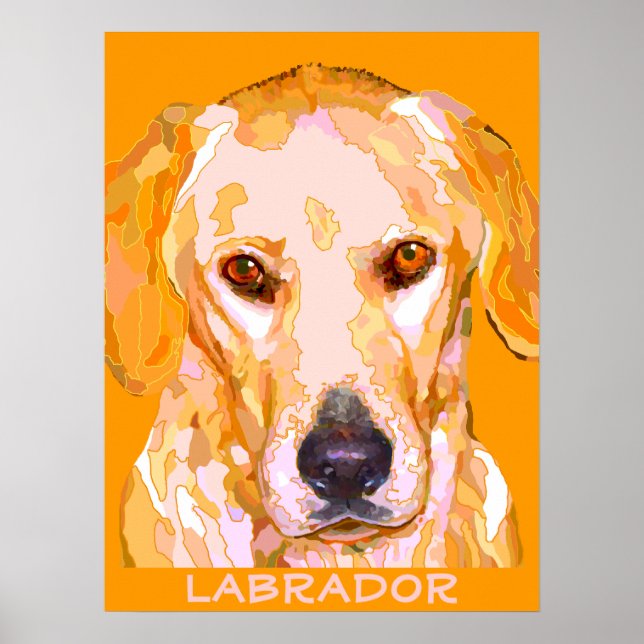 Labrador Retriever Painting Poster (Front)