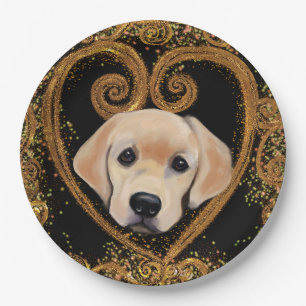 Labrador Retriever Paper Plate