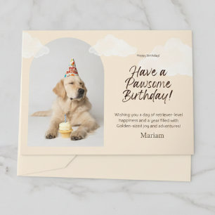 Labrador Retriever Party Hat Birthday Greeting  Card
