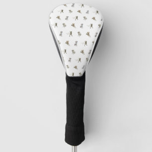 Labrador Retriever Pattern (White) Golf Head Cover