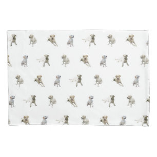 Labrador Retriever Pattern (White) Pillowcase