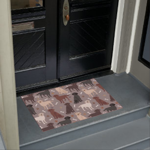 Labrador Retriever Paws and Bones Doormat