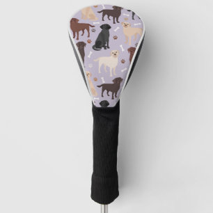 Labrador Retriever Paws and Bones Golf Head Cover
