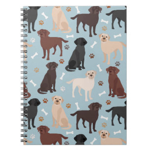 Labrador Retriever Paws and Bones Notebook