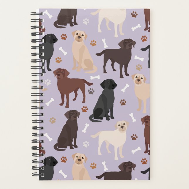 Labrador Retriever Paws and Bones Planner (Devant)