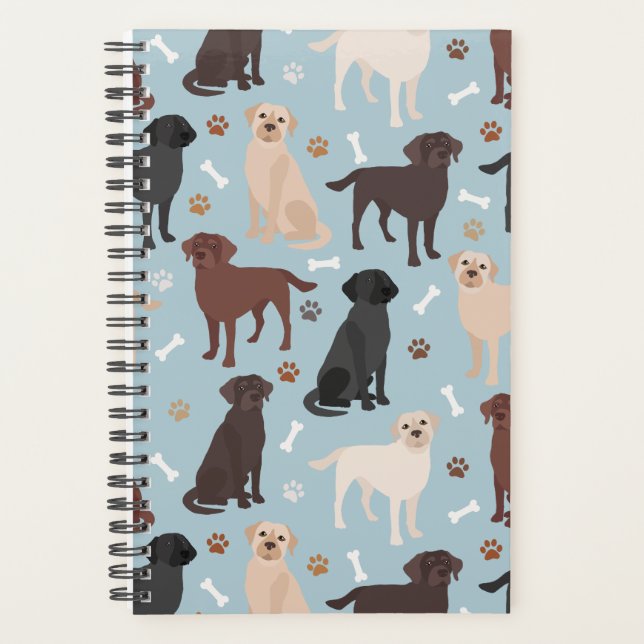 Labrador Retriever Paws and Bones Planner (Front)