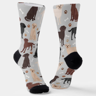 Labrador Retriever Paws and Bones Socks