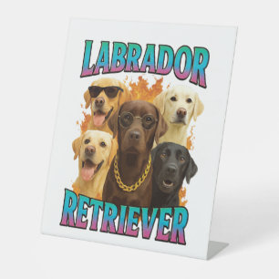Labrador Retriever  Pedestal Sign