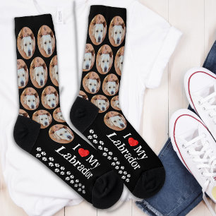 Labrador Retriever Personalize Dog Lover Pet Photo Socks