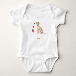 Labrador Retriever Personalized Dog Baby Bodysuit