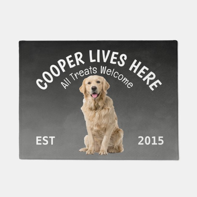Labrador Retriever Personalized Dog Lover  Doormat (Front)