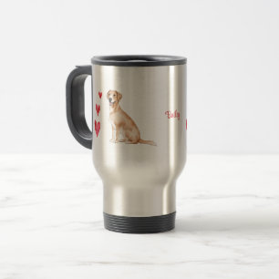 Labrador Retriever Personalized Dog Travel Mug