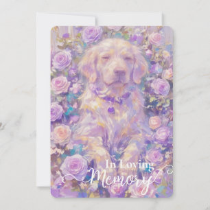 labrador retriever pet loss sympathy card 