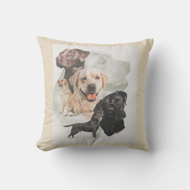 Labrador Retriever Pillow (Front)