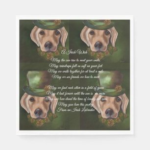 Labrador Retriever Poetry  Napkin