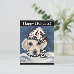 Labrador retriever postcard