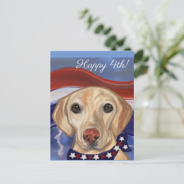 LABRADOR RETRIEVER            POSTCARD (Standing Front)