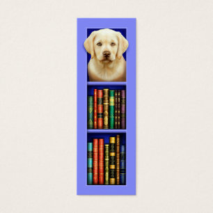 Labrador Retriever Puppy Blue Bookmark