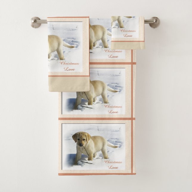 Labrador Retriever Puppy Christmas (En situation)