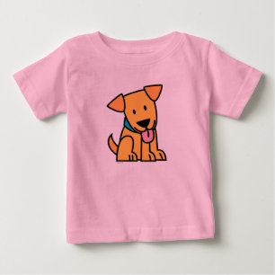 Labrador Retriever puppy dog sit golden cute pup Baby T-Shirt