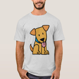 Labrador Retriever puppy dog sit golden cute pup T-Shirt