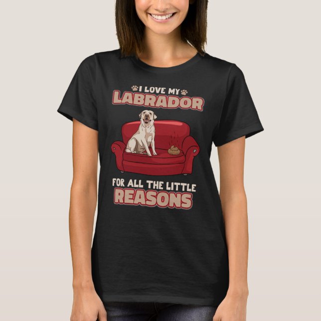 Labrador Retriever Puppy Dog     T-Shirt (Front)