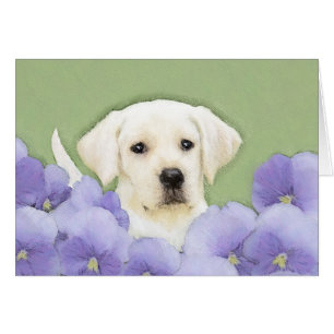 Labrador Retriever Puppy Painting Original Chien A