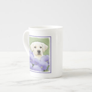 Labrador Retriever Puppy Painting Original Dog Art Bone China Mug